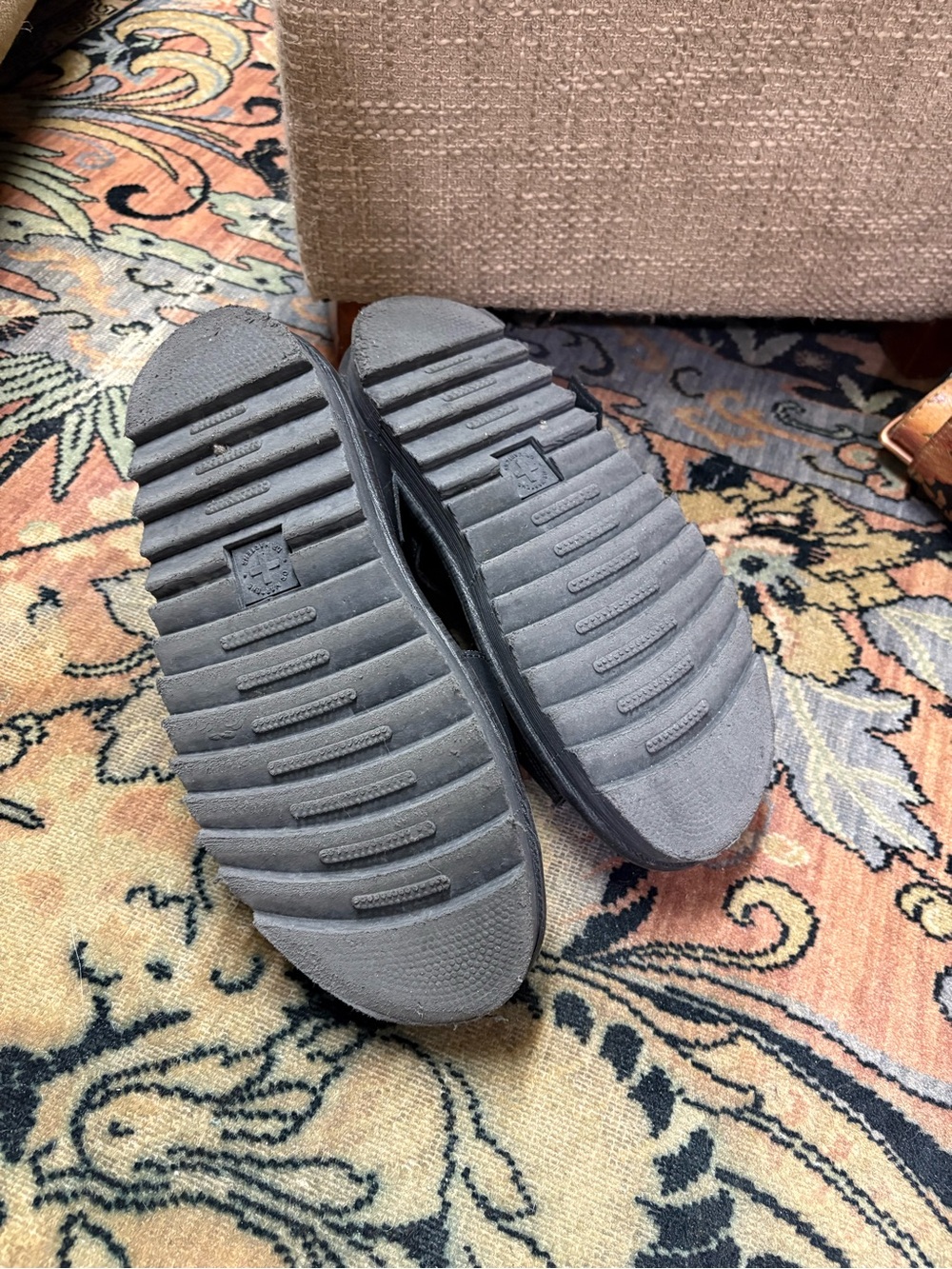 Dr. Martens Black Leather Strap Sandals - Picture 4 of 6